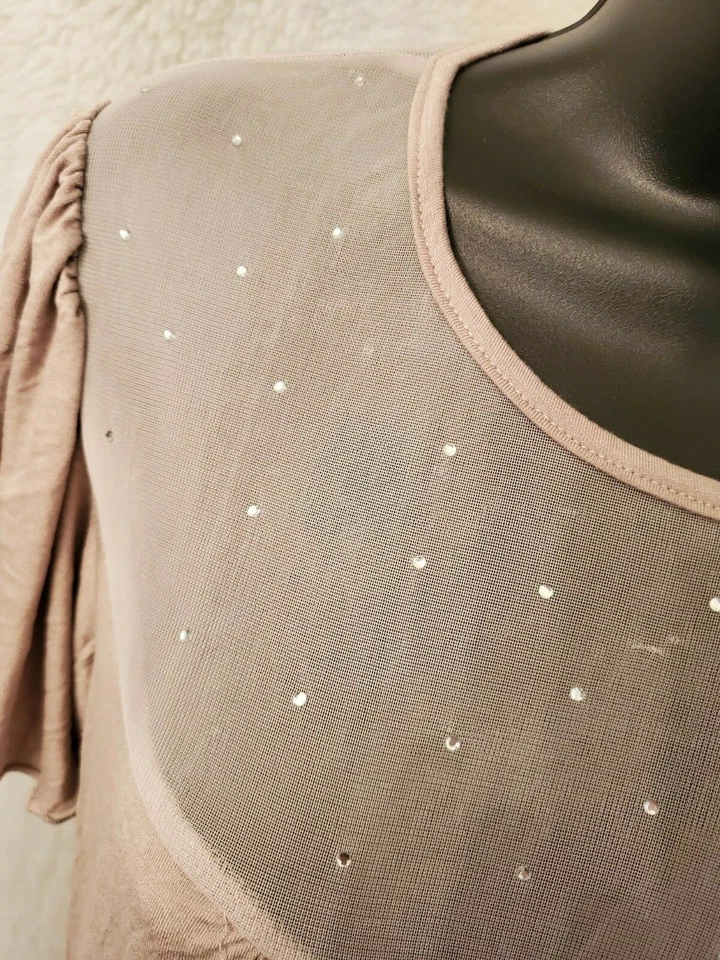 Twenty One XXI Mujer Camisa Top Blusa Talla S Pequeña Marrón Cacao NUEVA Foto 4 de 4