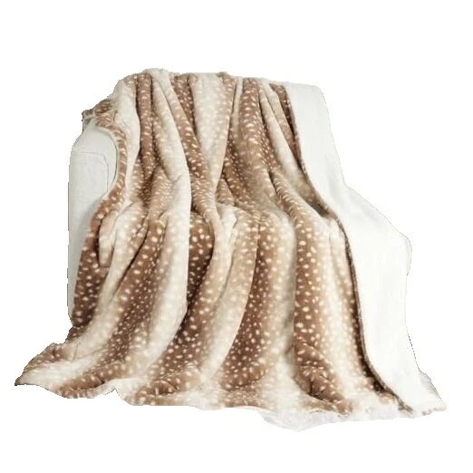 Faux Fur Animal Print Animals Blankets & Throws