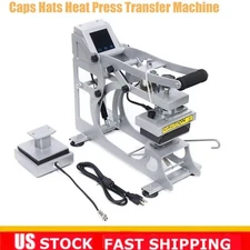 Cap Heat Press Machine 12*12cm Magnetic Digital Hat Transfer Sublimation 2 in 1!