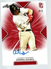 2021 Leaf Perfect Game Showcase Autographs Red #BAAS2 Andres Suarez 3/5