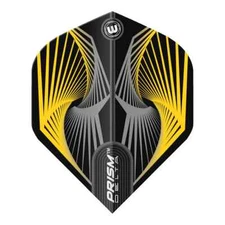 WINMAU PRISM DELTA  SPIRAL YELLOW  STANDARD SHAPE FLIGHTS