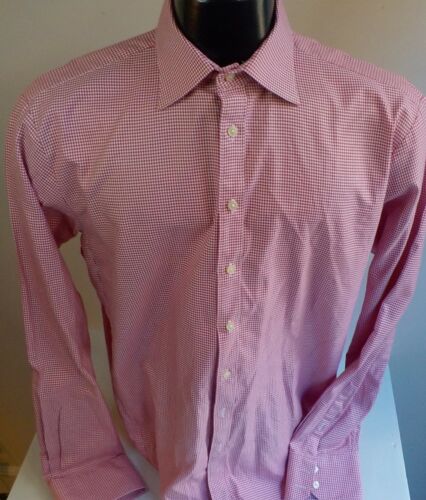 PINK Thomas Pink Houndstooth LS Button Front Dres… - image 1