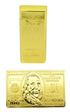  100 Bills, Gold Bar 999.9 Butane Cigarette Turbo Lighter 