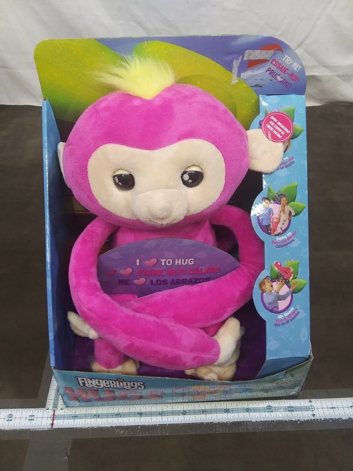 Me encanta abrazar mono Fingerlings Abrazos Bella interactivo hace 40+ sonidos Foto 2 de 4