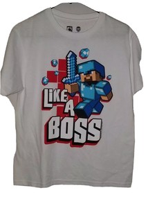 like a boss minecraft shirt