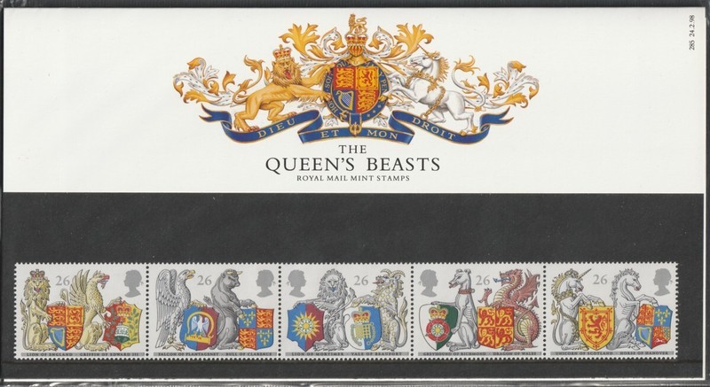 GB Royal Mail Presentation Pack #285, The Queen's Beasts