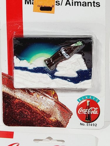 4 Coca-Cola Magnet 1998 coke bottle on ice burgh No. 51492 in original package - Picture 4 of 14