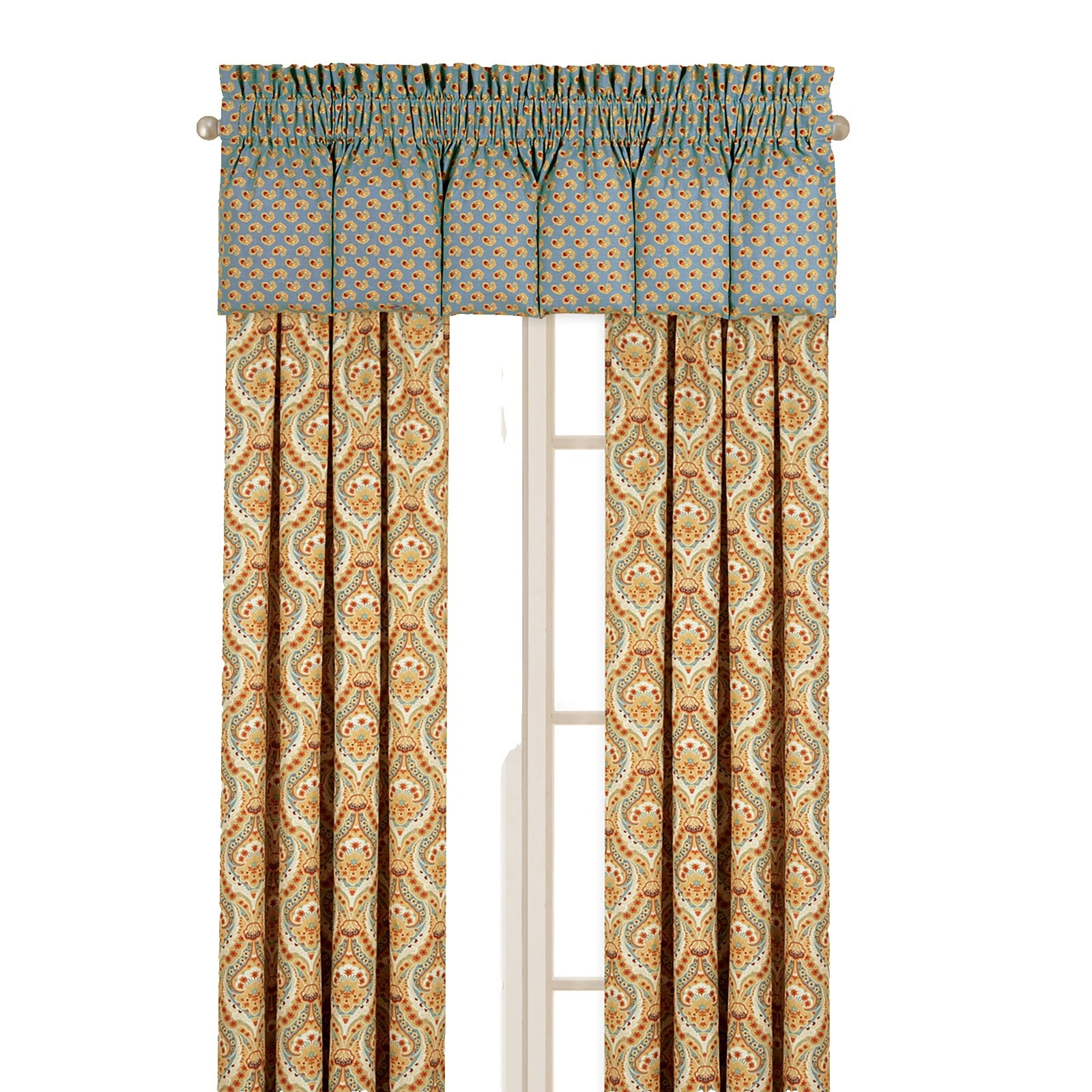 Ventana de Algodón Cortinas plisadas