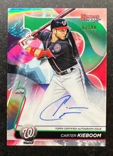 2020 Bowman's Best Best of '20 Autographs Green Refractor Carter Kieboom 62/99