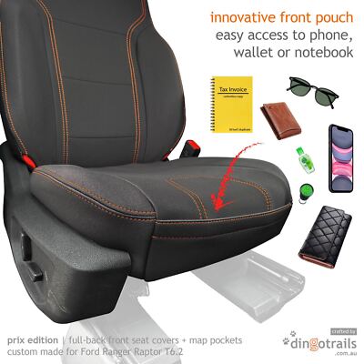 Fit Ford Ranger Raptor T6.2 (Jul22-Now) Full-back FRONT Neoprene