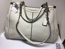 Coach purse F25245/SV/PH. SV/ Parchment.About 15 wide,11 “ tall.