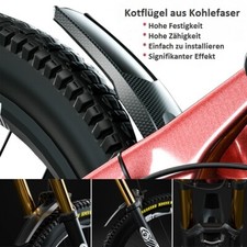 Schutzblech Mudguard mini Fahrrad E-Bike Kunststoff Carbon MTB matt vorne hinten