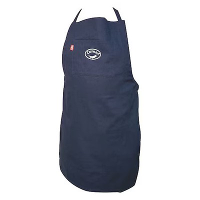 Caiman 3002-1 Flame-Resistant Apron, Cotton, 9 Oz, 36 In Length, Navy