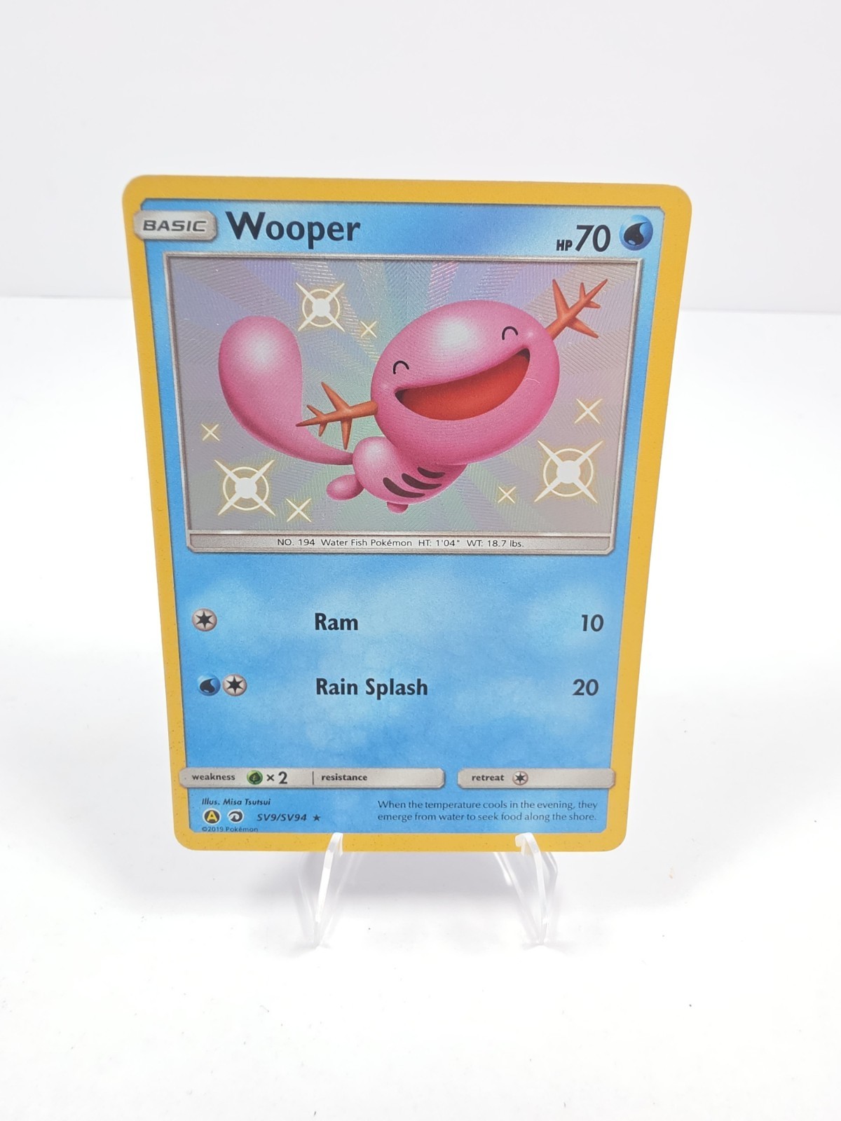 Pokemon - Wooper SV9/SV94 Hidden Fates Shiny Vault - Shiny Rare - NM