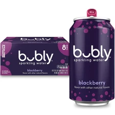 Sparkling Water, Blackberry, Seltzer Water,12 Fl Oz Cans (Pack of 8)