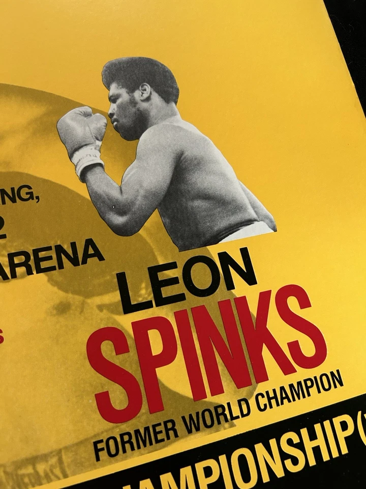 GREAT! 1981 Holmes vs  Spinks Heavy Weight Boxing Match JOE LOUIS Arena Detroit - Image 3 of 4