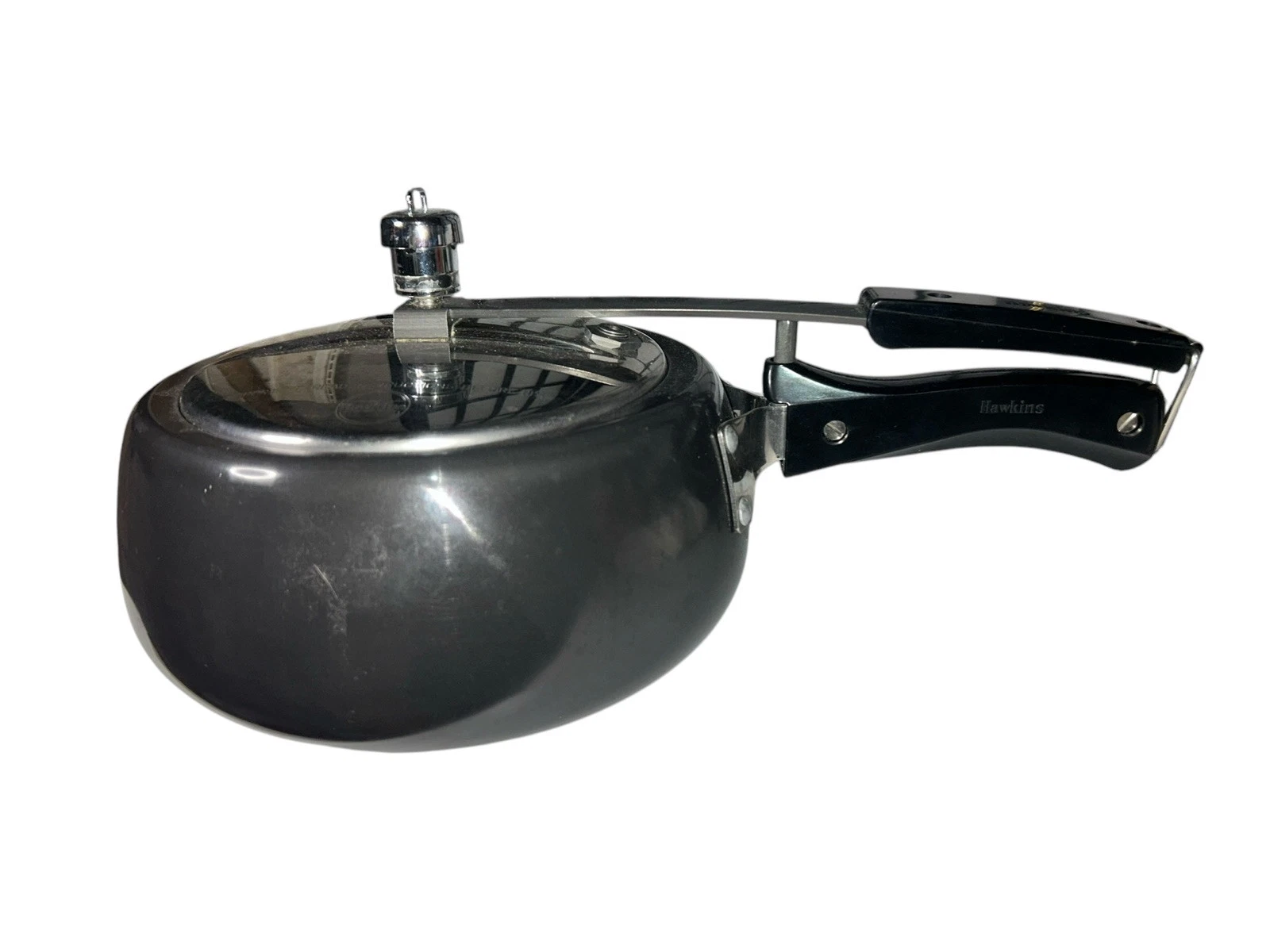 3.5 Litre Contura Black Pressure Cooker, Hard Anodised Inner Lid Cooker. Gp6