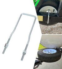 12" U-Bolt Spare Tire Carrier Holder Bracket for Trailer Side Mount 4 or 5 Lu...