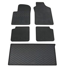 Gummi Fußmatten Kofferraumwanne für Fiat 500 2007- im Set Gummimatten Auslage