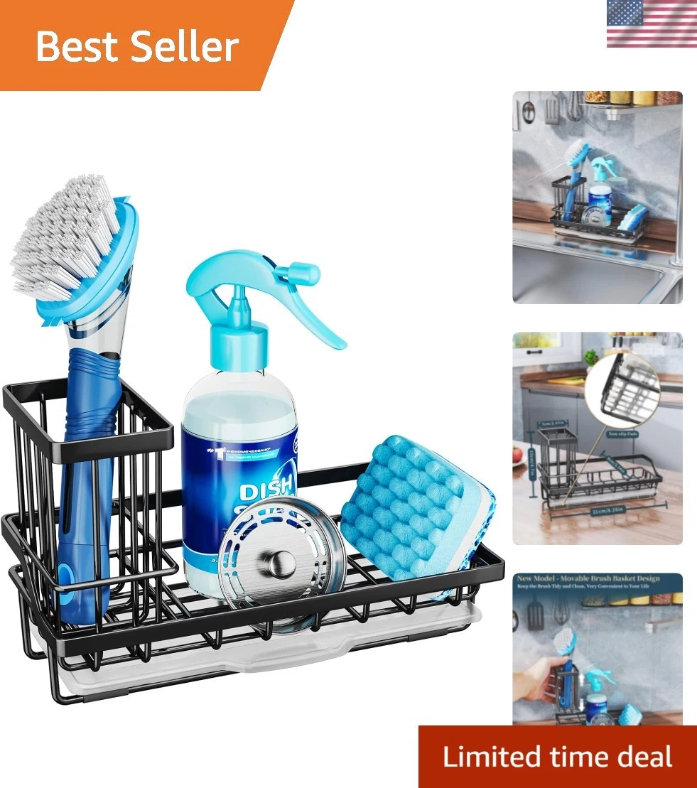 Sponge Holder for Kitchen Sink - Kitchen Sink Caddy Organizer with Removable ...
Opens in a new wind