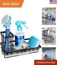 Sponge Holder for Kitchen Sink - Kitchen Sink Caddy Organizer with Removable ...