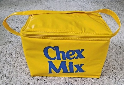 General Mills Chex Mix Small Soft Side Padded Vinyl Yellow Insulated Cooler 9''