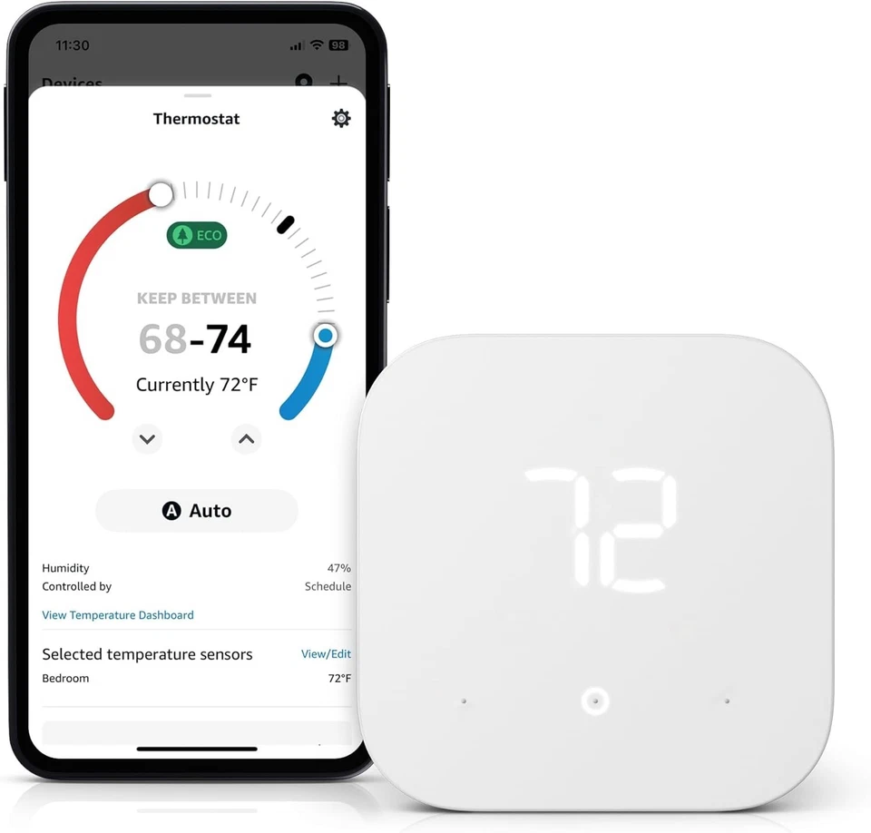 Alexa-Enabled Amazon Smart Thermostat - Seamless Home Temperature Management - Image 4 of 4