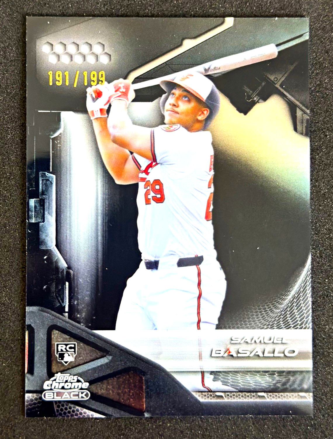 2026 Topps Chrome Black Samuel Basallo RC Refractor /199 Baltimore Orioles