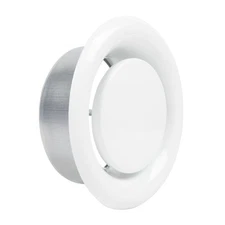 4 Inch AC Air Vent Cover Steel Round Exhaust Adjustable Valve Diffuser for Ho...