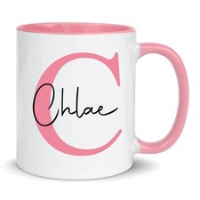Personalised Name & Initial Mug Custom Couple Coffee Cup 11oz Unique Gift Idea