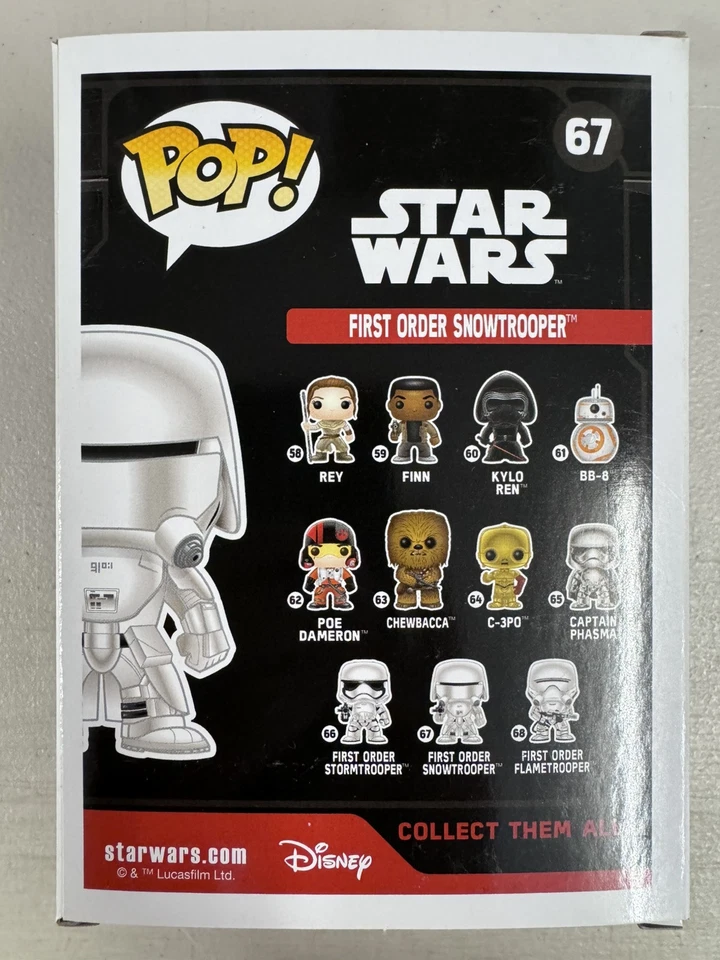First Order Snowtrooper 67 ~ Star Wars: The Force Awakens ~ Funko Pop Vinyl - Image 3 of 4