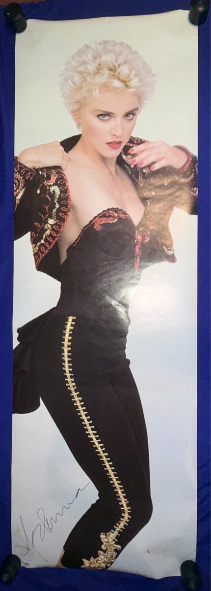 vintage 1987 Madonna La Isla Bonita DOOR POSTER USED 20x62in