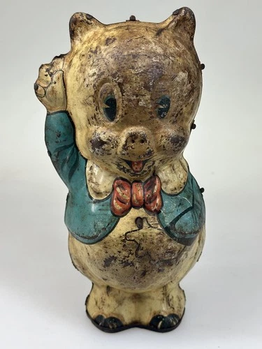 1939 Marx PORKY PIG Wind-up Tin Leon Schlesinger 8"