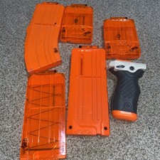 Lot of 5 NERF N-Strike Elite 10 6 12 Round Clip Ammo Magazine  More