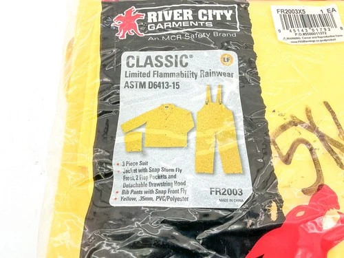 New MCR FR2003X5 Classic Limited Flammability Rainwear 5X ASTM D6413-15  image 6