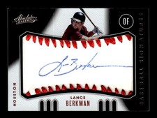 2021 Panini Absolute #BMS-LB Lance Berkman Baseball Material Signatures #/25