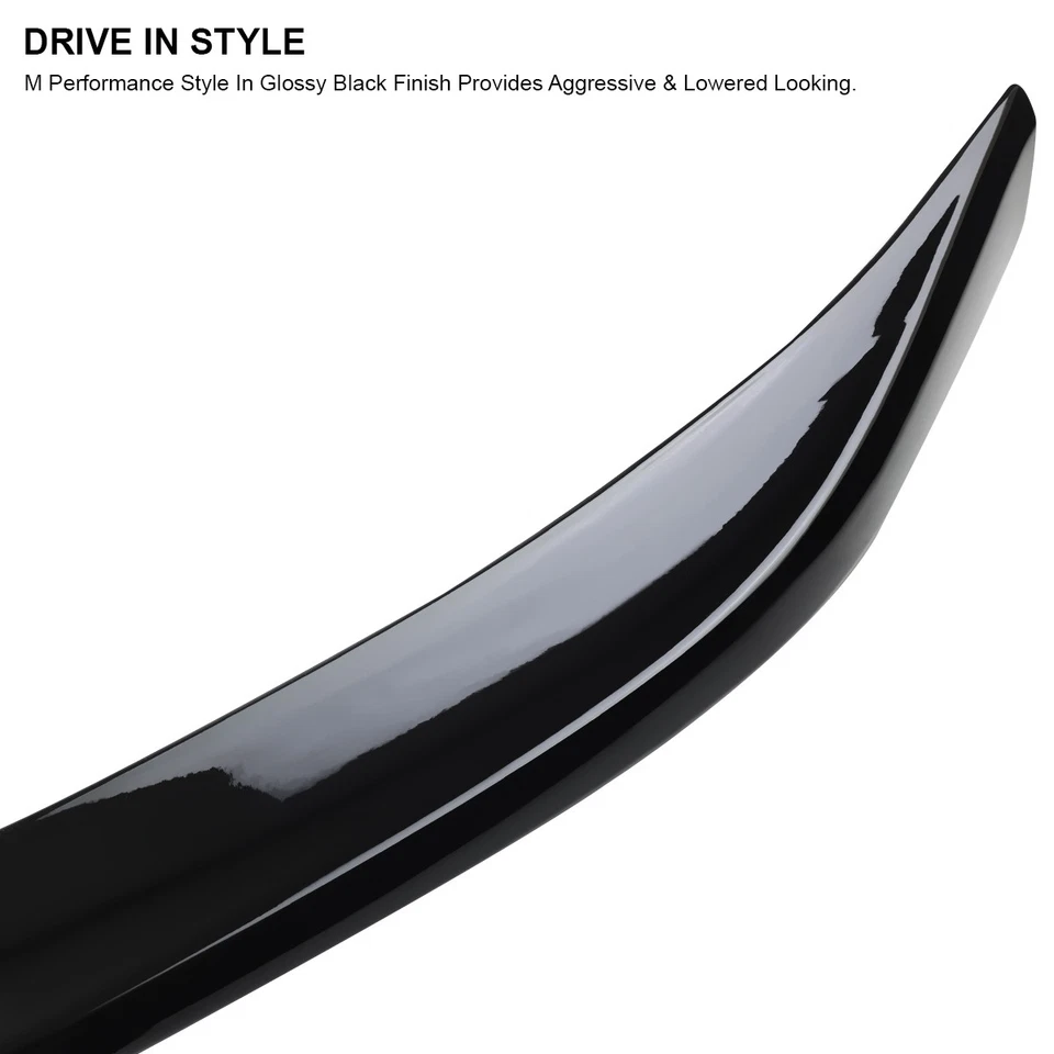 Fits 2019-2025 BMW G20 G80 3 Series 330i Glossy Black M Style Trunk Spoiler Lip — 第 4/4 张图片