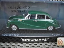 1/43 BMW 502 1953 with case, and , Minichamps 430 022405