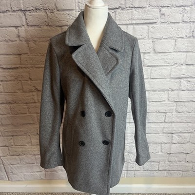 RD Style Women s NWT Grey  Cozy Casual Preppy Peacoat Size Small Stitch Fix