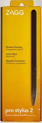 ZAGG Pro Stylus 2   Gray   Active & Capacitive Tips, Palm Rejection, Tilt, Qi Ch