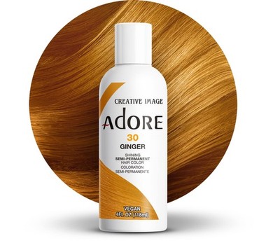 Adore Semi Permanent Hair Color 030 Ginger | Vegan  Cruelty-Free Brown Hair D...