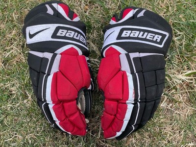 Nike Bauer Vapor XXXX Hockey Gloves 14  Red Black Rare