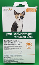 Elanco Advantage for Small Cats Flea Prevention Treatment NEW 2 Monthly Doses