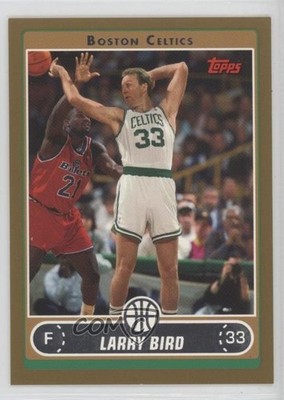 2006 Topps Gold 369/500 Larry Bird (White Jersey Passing Over Shoulder) HOF 0j53