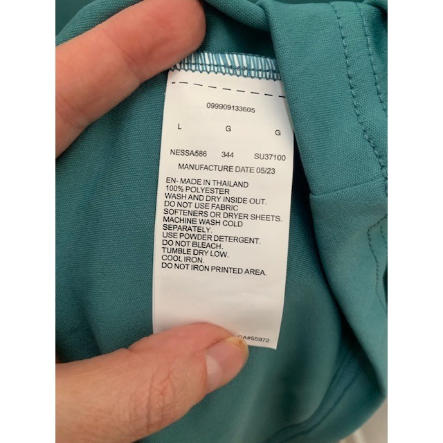 Nike Swim Men's Dri-FIT UV T-Shirt Teal Green Short Sleeve NWT Size L thumbnail 5