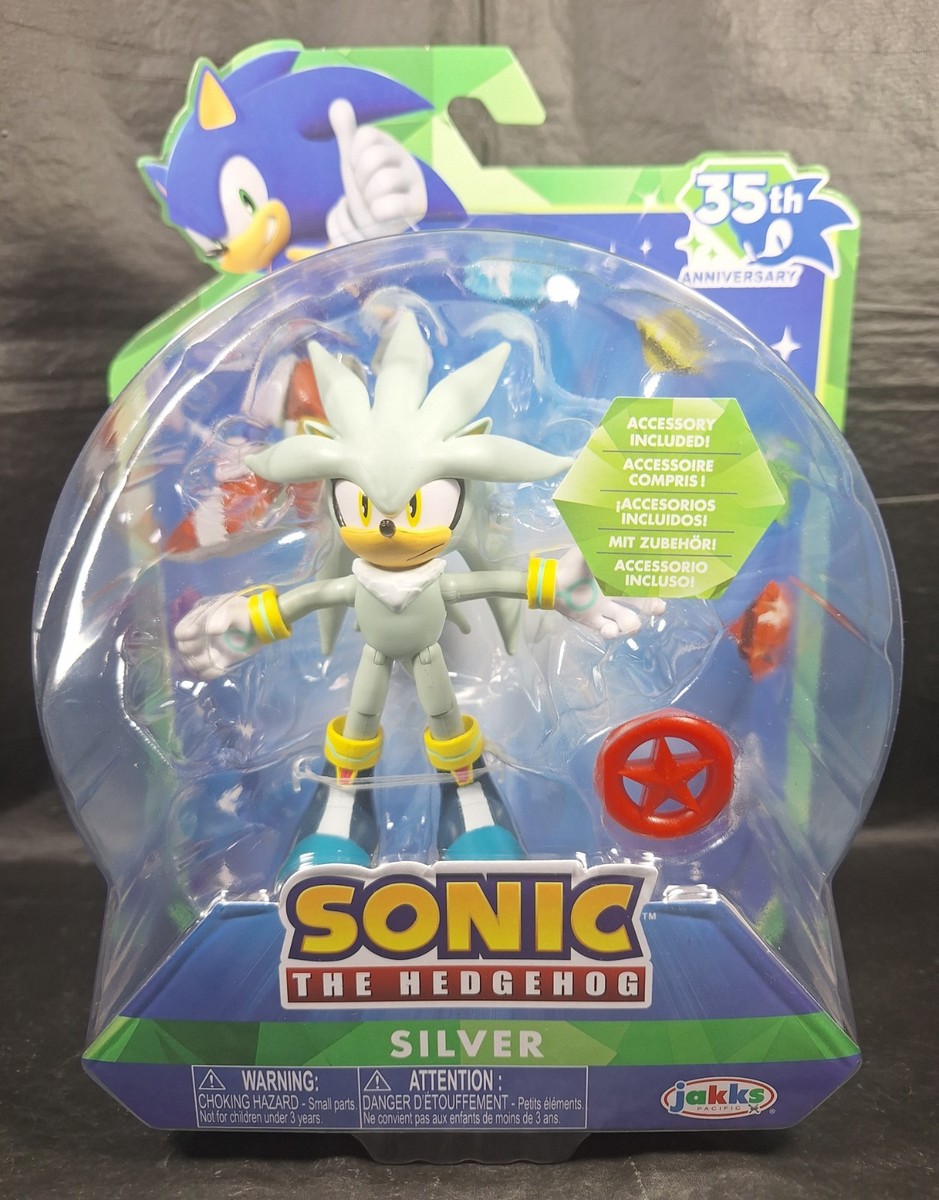 ソニック シルバー フィギュア ストラップ ソニック・ザ・ヘッジホッグ 4インチ 可動式アクションフィギュア