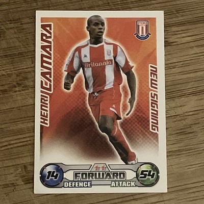 Match Attax Extra 2008/09 Henri Camara Neu Signiert (Beschreibung lesen)