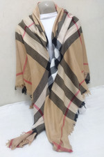 Burberry Scarf Silk Shawl Square Wrap Stole for Women