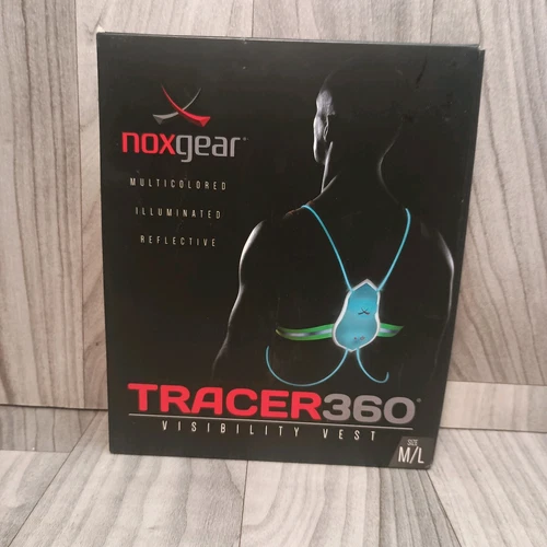 Noxgear Tracer2 Multicolor Illuminated Reflective Vest Running Cycling Sz. M/L - Picture 20 of 24