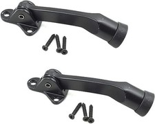 4 PCS 4 Inch KickDown Door Stopper Heavy Duty Stop NonSlip Rubber Tip Black